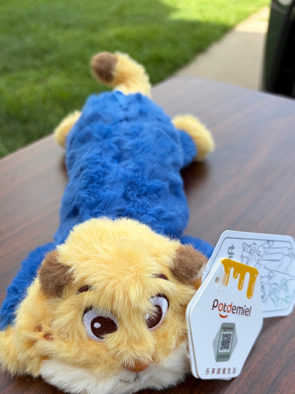 Disney Zootopia Clawhauser Plush Pencil Case Cosmetic Bag Potdemiel NWT